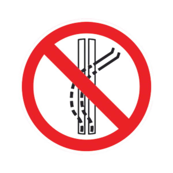 Balise Sticker Interdit de dévier de la piste BALI-STI104